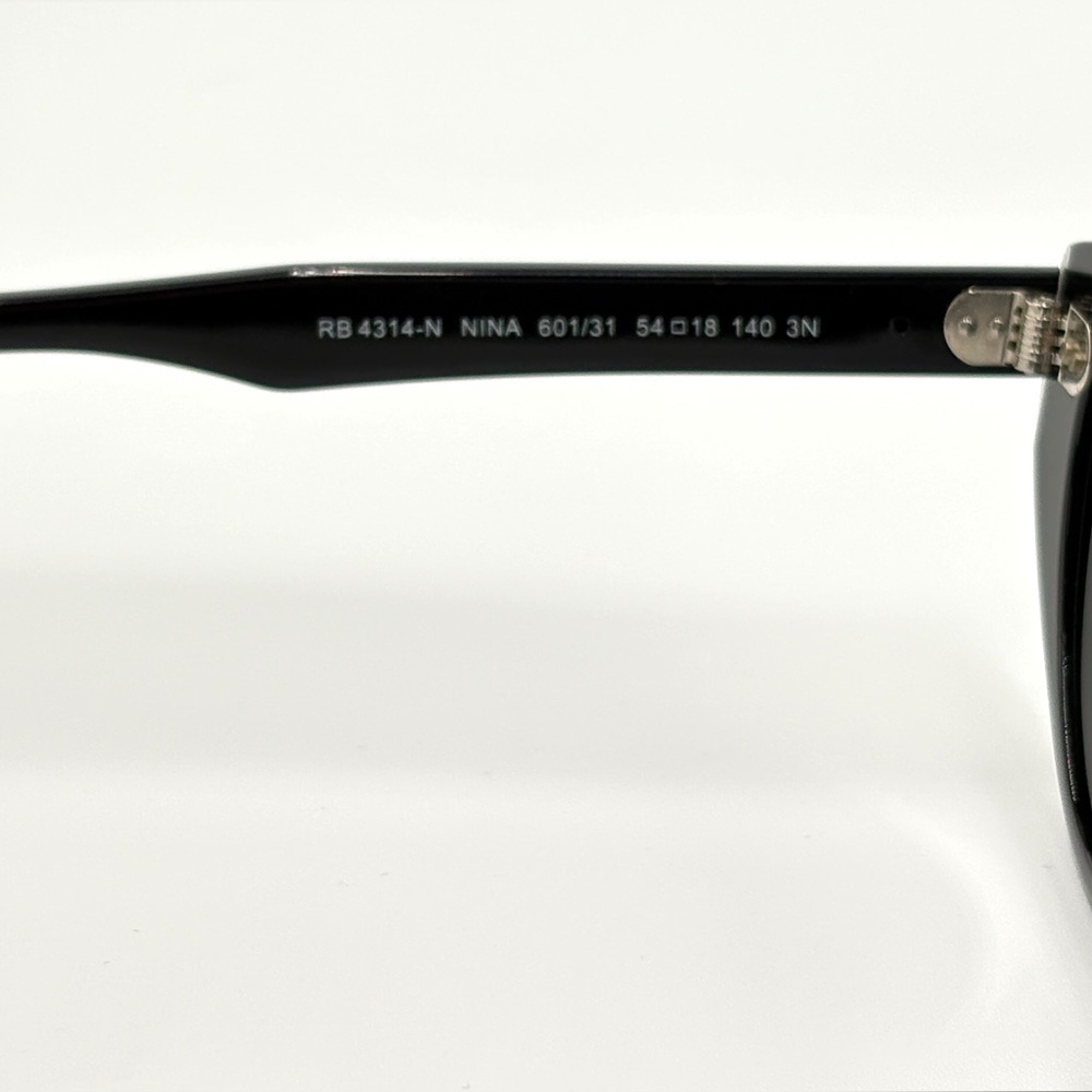 Ray-Ban Nina Black Cat-Eye Sunglasses 901/31 Green G-15 54-140 Comes w/Case - Picture 14 of 16